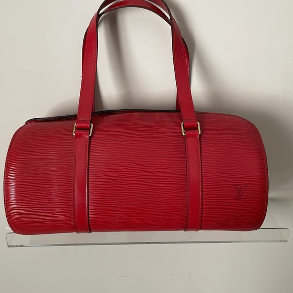 Authentic Louis Vuitton Papillon 30 with baby papillon clutch in genuine red epi - Picture 2 of 15